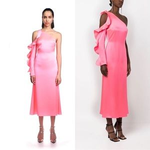 David Koma
Ruffle One-Shoulder Midi-Dress